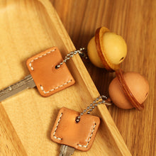 Load image into Gallery viewer, MerrySix Crafts Handmade Cute Bell Key Chain Veg-Tanned Personalized Bell for Pet Animal Bag Charm
