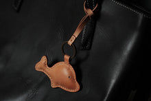 Load image into Gallery viewer, MerrySix Crafts Handmade Cute Dolphin Key Chain Veg-Tanned Leather Personalized Animal Bag Charm
