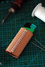 Load image into Gallery viewer, MerrySix Crafts Handmade Slim Veg Tanned Lighter Leather Case Cover

