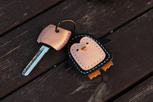 Load image into Gallery viewer, MerrySix Crafts Handmade Cute Penguin Key Chain Veg-Tanned Leather Personalized Animal Bag Charm
