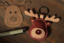 Load image into Gallery viewer, MerrySix Crafts Handmade Cute Reindeer Key Chain Personalized Animal Deer Bag Charm
