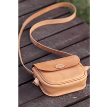 Load image into Gallery viewer, MerrySix Crafts Handmade Veg-Tanned Leather Crossbody Bag for Women, Natural Simple Lady Shoulder Handbag Purse
