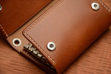 Load image into Gallery viewer, MerrySix Crafts Handmade Brown Card Holder Key Case for Men &amp; Women
