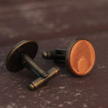 Load image into Gallery viewer, Aquaman Handmade Leather Cuff Links for Men
