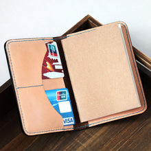 Load image into Gallery viewer, MerrySix Crafts Handmade Slim Black Personalized RFID Card Holder Wallets for Men &amp; Women
