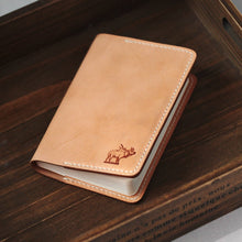 Load image into Gallery viewer, MerrySix Hand Crafts 100% Hand-Stitched Veg-tanned Leather Classic Notebook Cover
