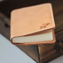 Load image into Gallery viewer, MerrySix Handicrafted Crafts 100% Hand-Stitched Veg-tanned Leather Classic Notebook Cover
