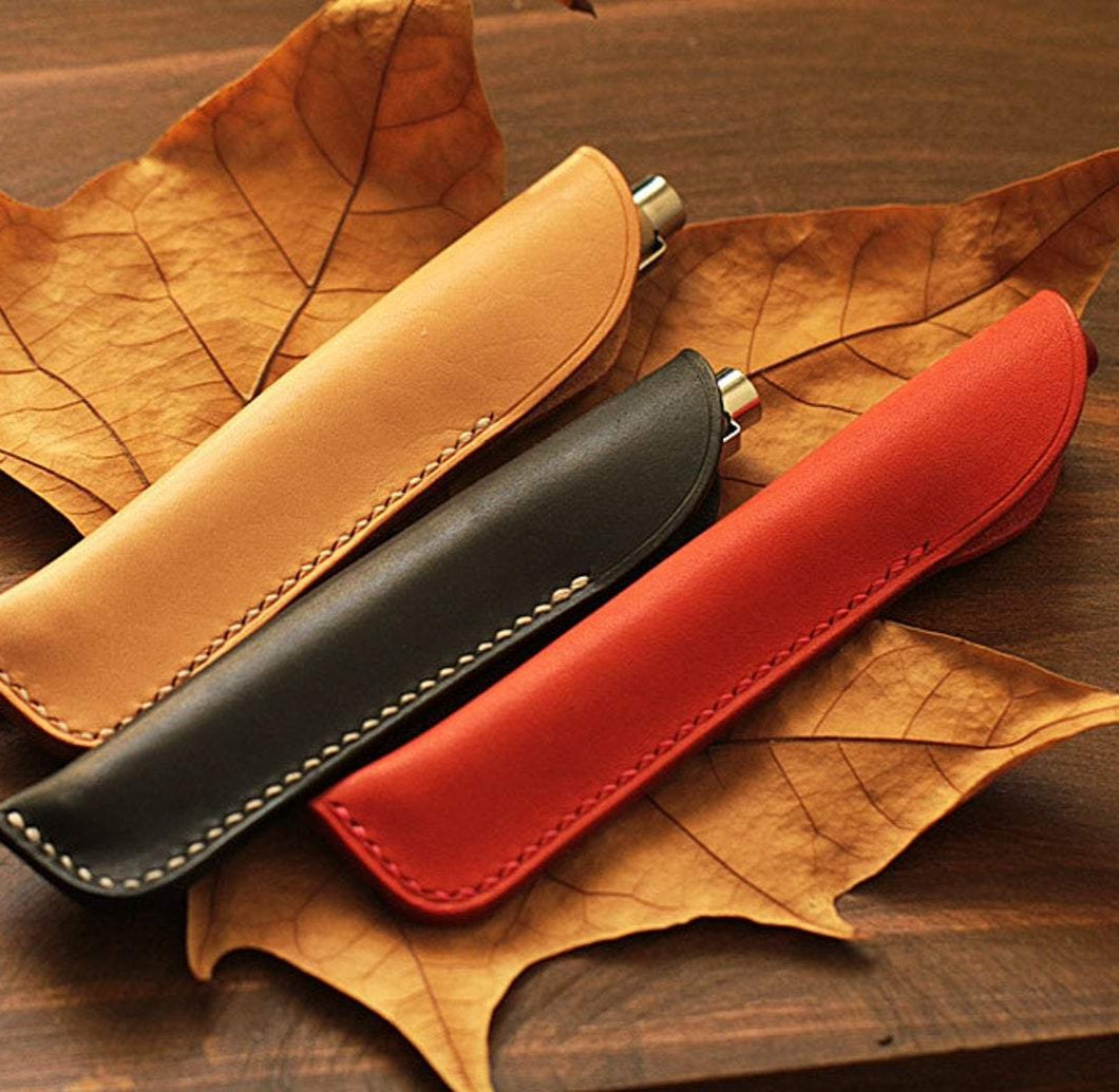 Custom Handmade Vegetable Tanned Italian Leather Pen Bag Pencil Case P –  ROCKCOWLEATHERSTUDIO