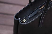 Load image into Gallery viewer, MerrySix Crafts Handmade Black Women&#39;s Tote Bag Simple Lady Shoulder Handbag Purse
