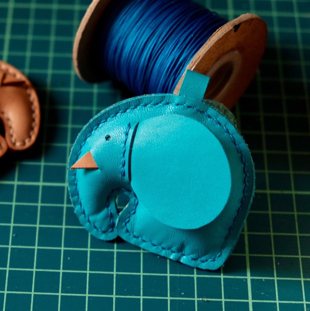 MerrySix Crafts Handmade Personalized Cute Elephant Key Chain Pet Animal Bag Charm