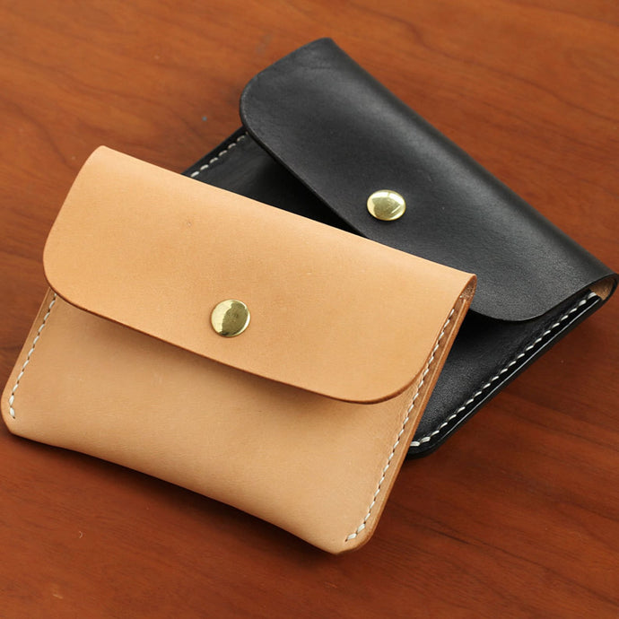 MerrySix Crafts Handcrafting Minimalist Wallets for Men & Women RFID Leather Business Card Holder Wallet