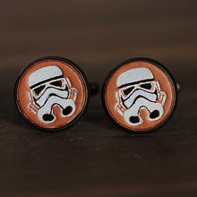 Load image into Gallery viewer, Star Wars Handcrafted Leather Cufflinks for Men
