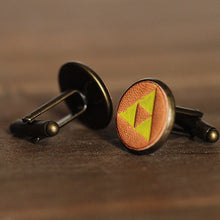 Load image into Gallery viewer, “The Legend of Zelda” Personalized Handmade Leather Cufflinks for Men
