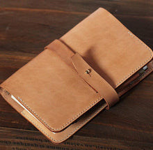 Load image into Gallery viewer, MerrySix 100% Hand-Stitched Veg-tanned Leather Field Note Book Cover Journal Diary
